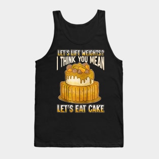 Let's Eat Cake Tank Top
